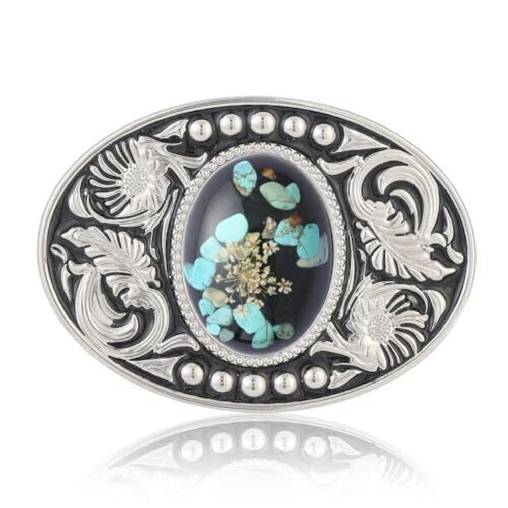 9579 Turquoise Western Belt Buckle Rodeo Cowboy Belt Buckles Durable